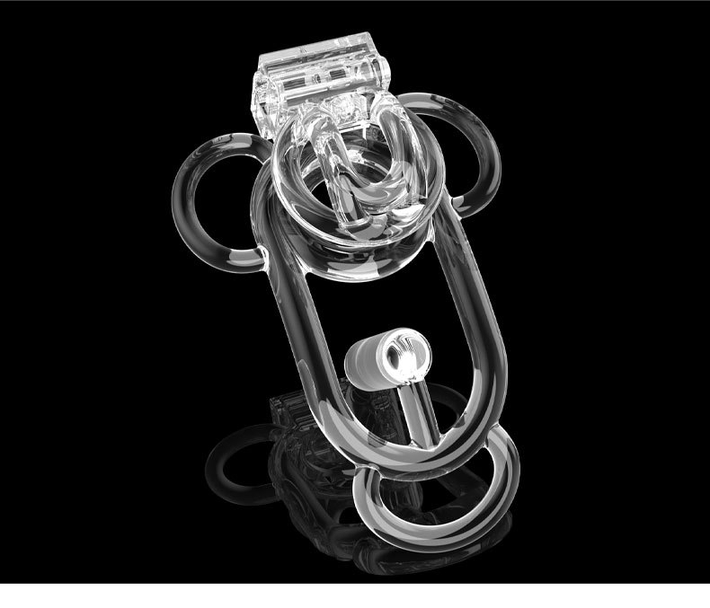 Sissy Inverted Chastity Clip Plastic Chastity Cage for Ladyboys Crossdressers Fufu Clip