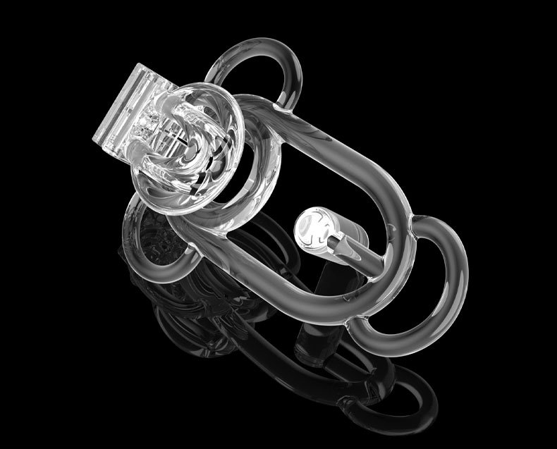 Sissy Inverted Chastity Clip Plastic Chastity Cage for Ladyboys Crossdressers Fufu Clip