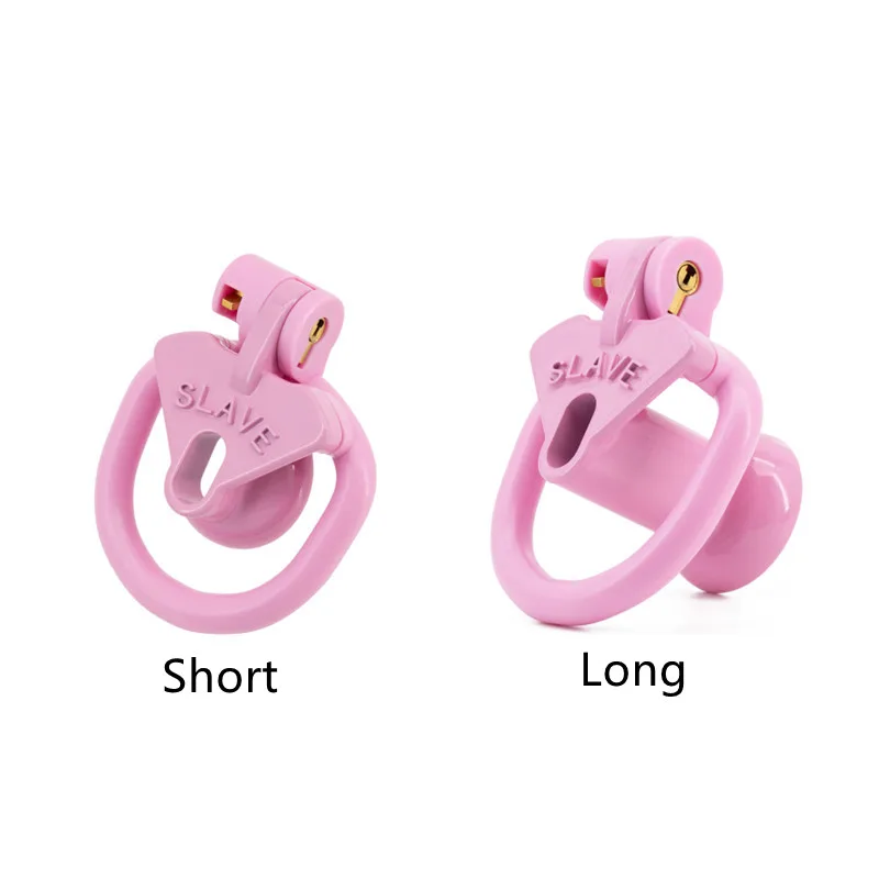 Plastic Small Inverted Chastity Cage with 4 Base Rings Sex Slave Negative Cock Cage