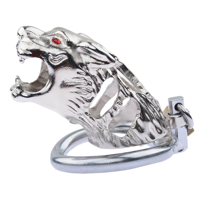 Men Chastity Cage Wolf Stainless Steel Sex Toy Adult Penis Ring Male  Chastity Belt Chastity Cock Cage BDSM 