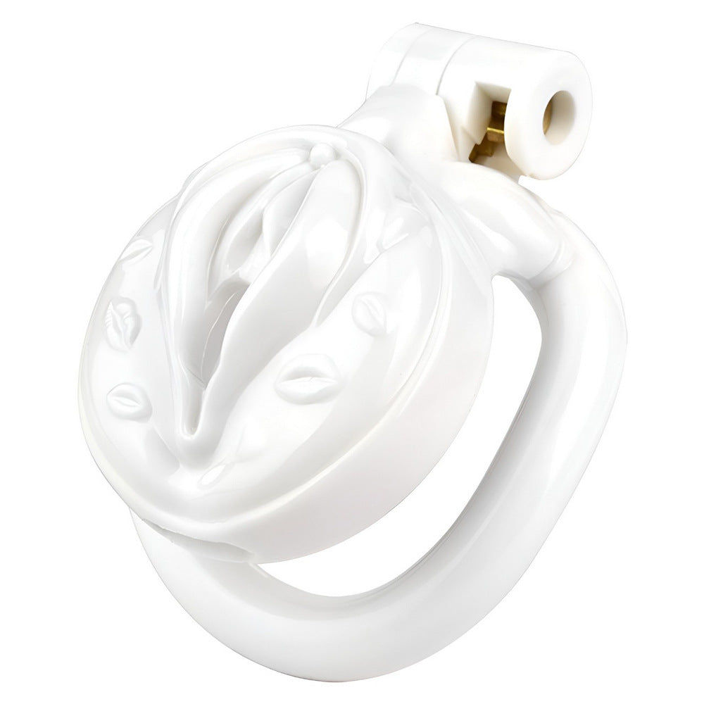 Realistic Pussy Chastity Cage For Sissy Flat CockCage Nude/Pink/Black/White