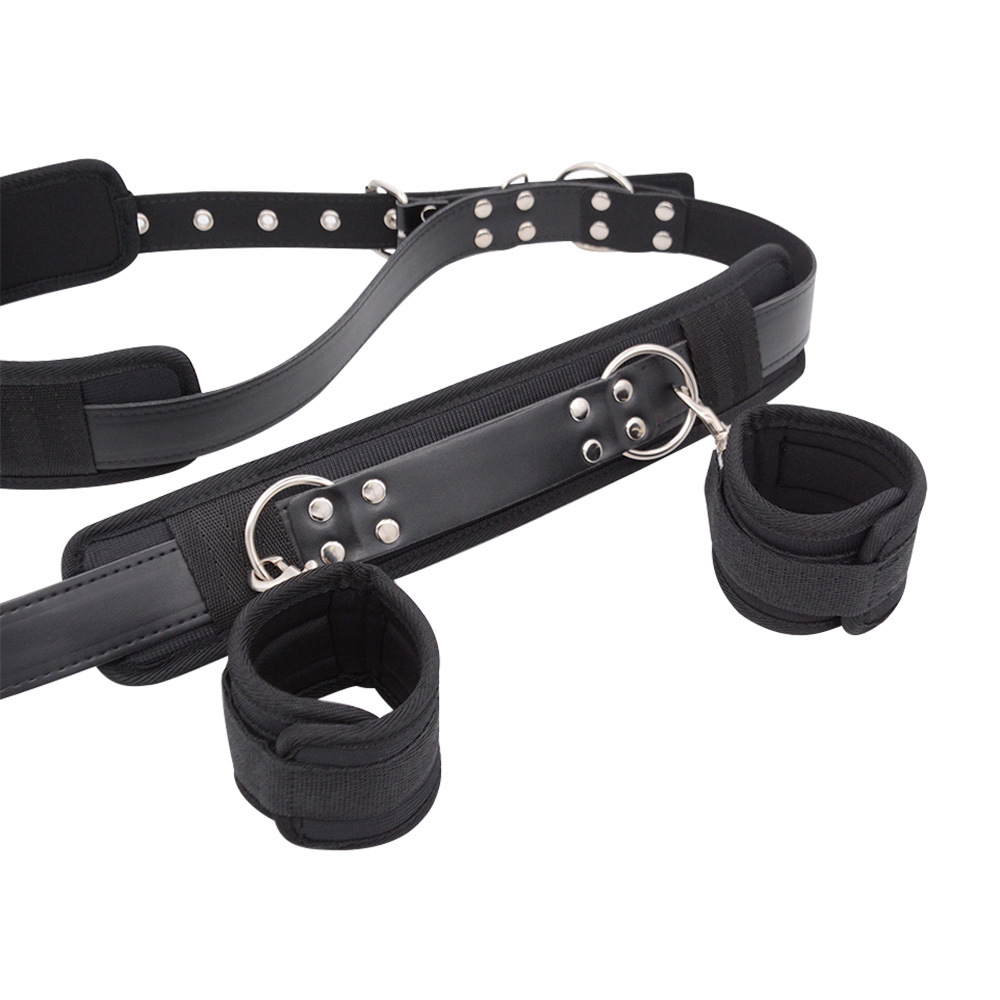 SM Bondage Leg Spreader with Handcuffs – Restraint & BDSM Training Gear for Women