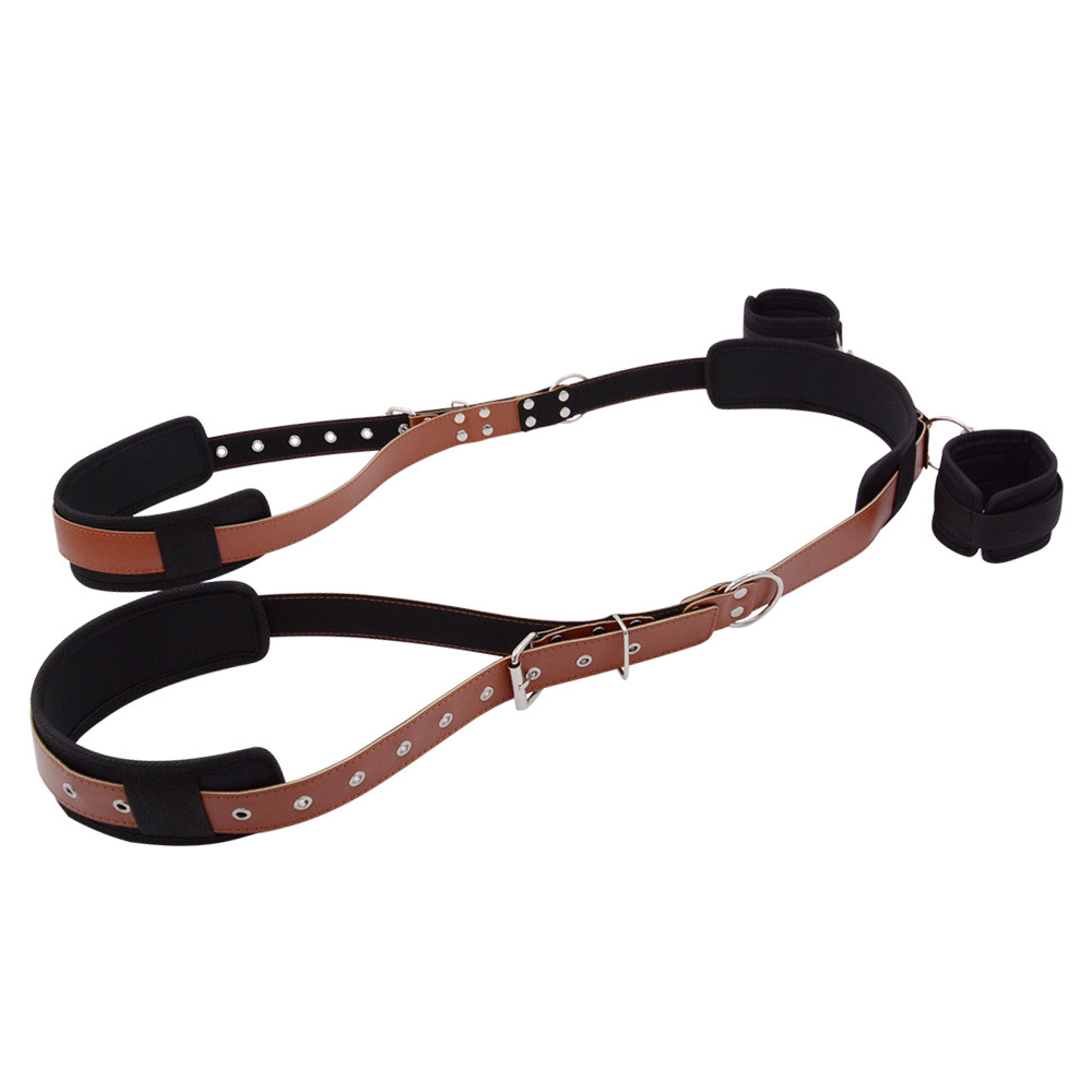 SM Bondage Leg Spreader with Handcuffs – Restraint & BDSM Training Gear for Women