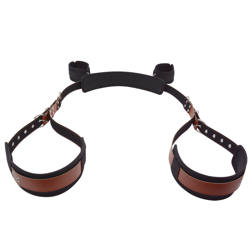 SM Bondage Leg Spreader with Handcuffs – Restraint & BDSM Training Gear for Women