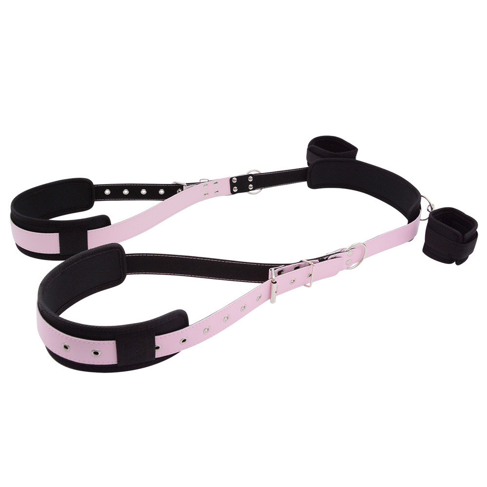SM Bondage Leg Spreader with Handcuffs – Restraint & BDSM Training Gear for Women