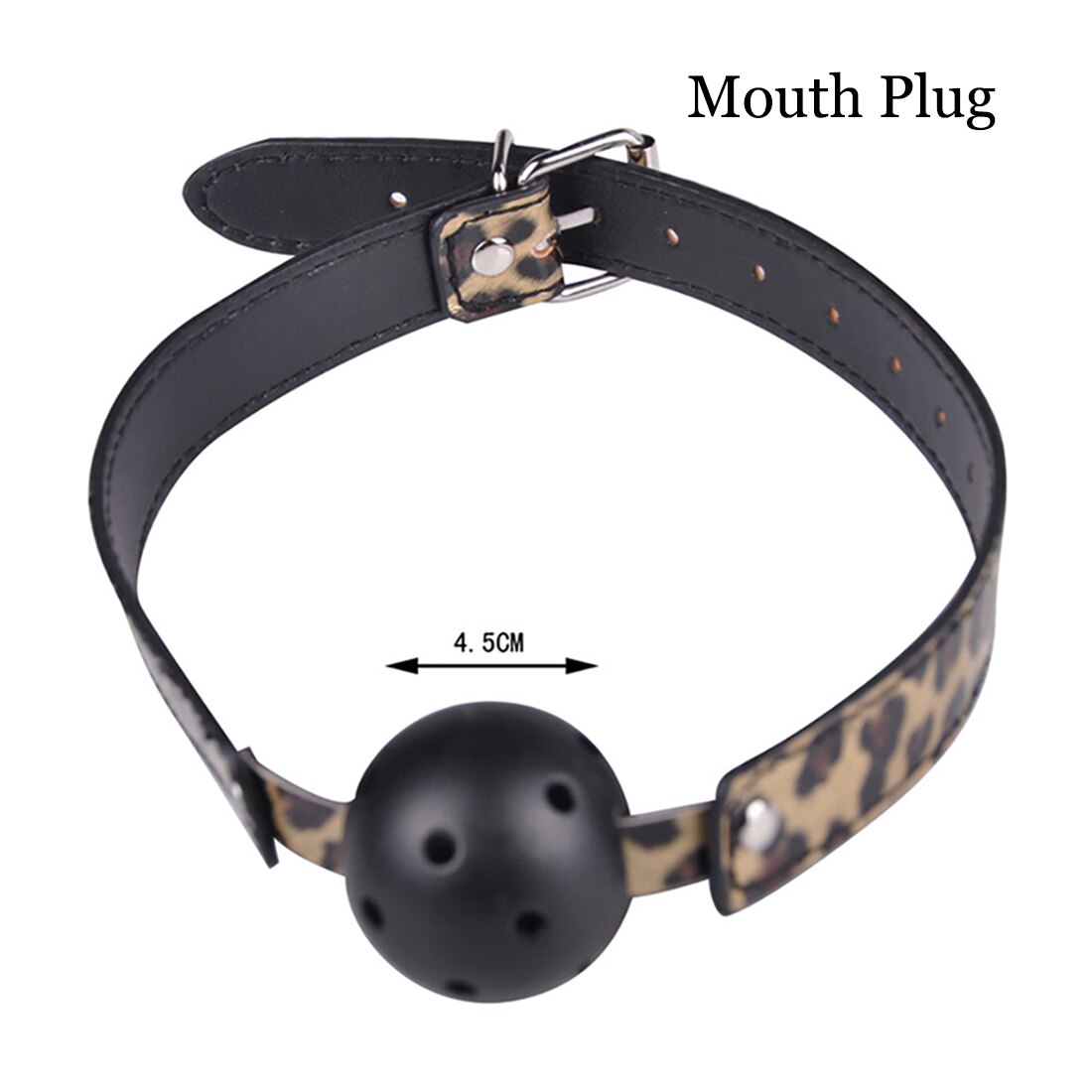 10 Pcs Leopard Leather Bondage Kit for BDSM Restraints and Slave training - ChastityBondage