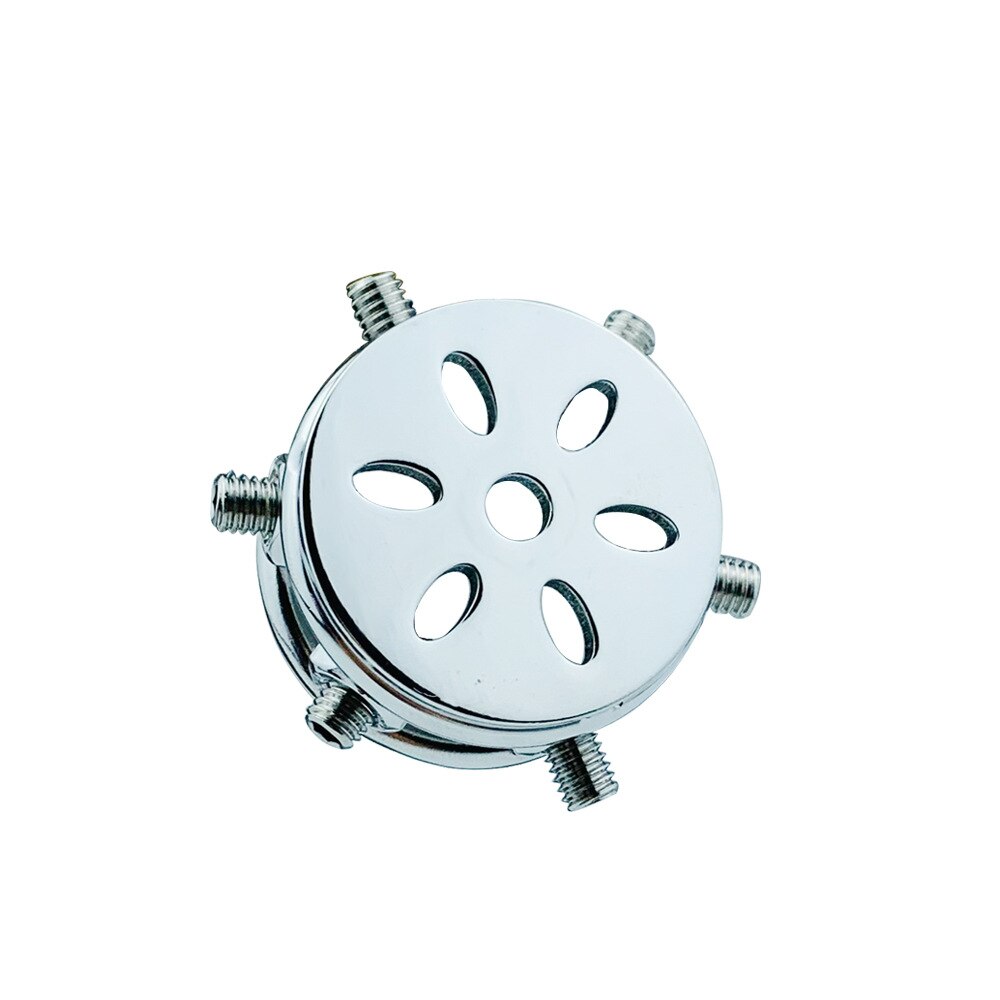 Spiked Flat Chastity Cage with Arc/ Round Ring and Screws - 304 Stainless Steel Cock cage For Men - ChastityBondage