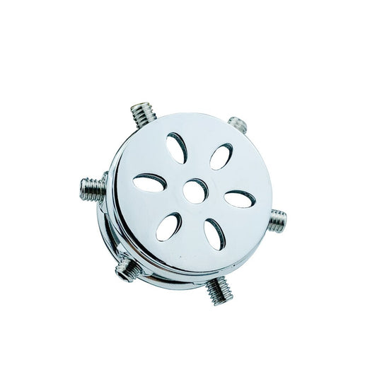 Spiked Flat Chastity Cage with Arc/ Round Ring and Screws - 304 Stainless Steel Cock cage For Men - ChastityBondage