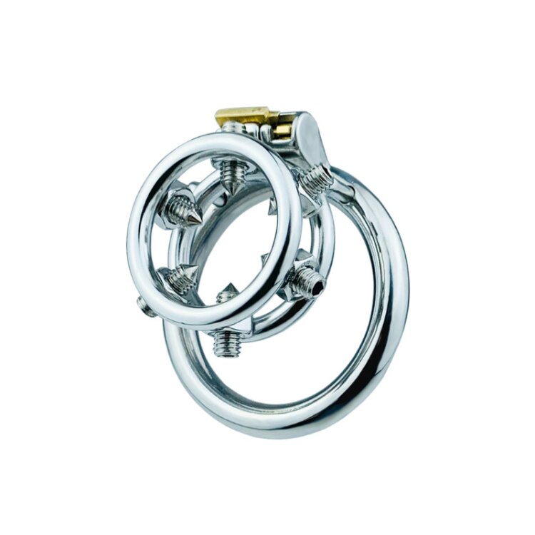 Spiked Chastity Cage In Stainless Steel