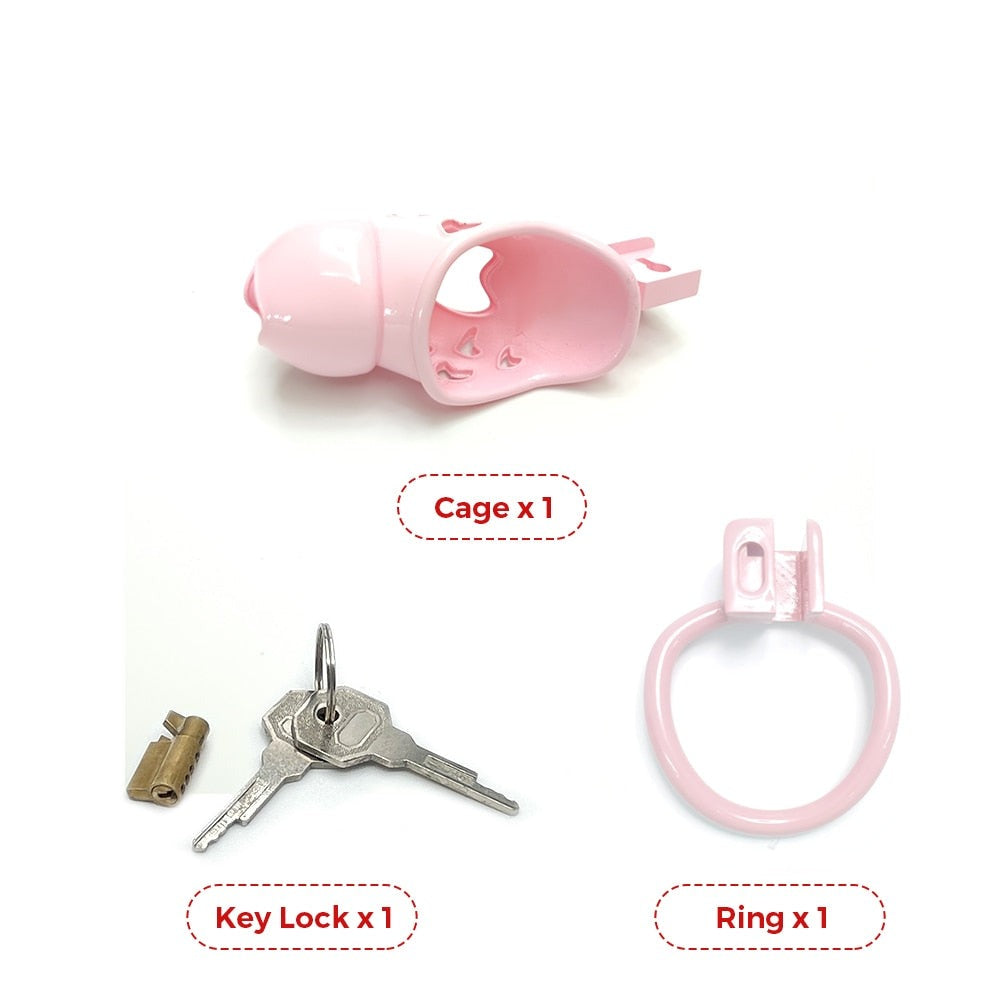 pink chastity cage