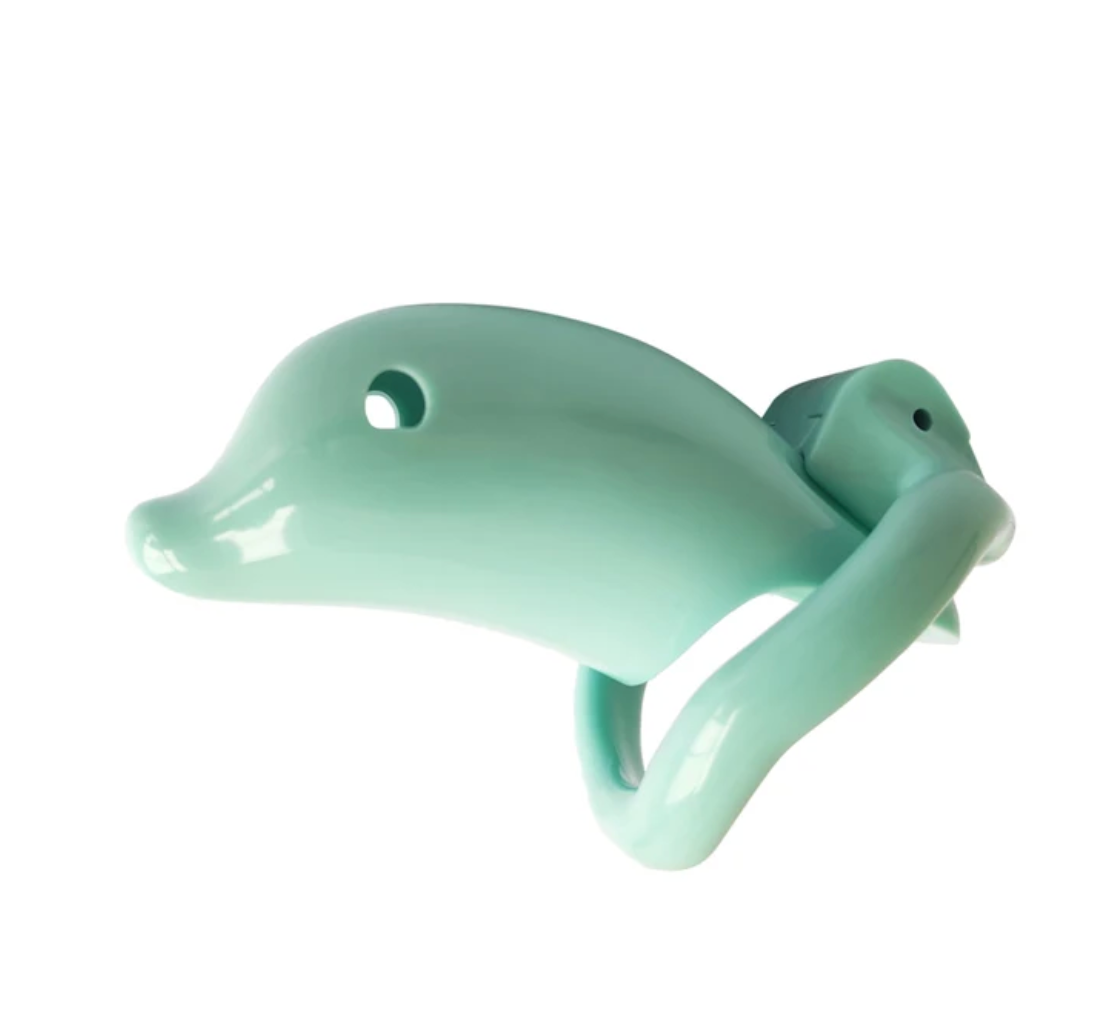 Dolphin Plastic Chastity Cage For Men