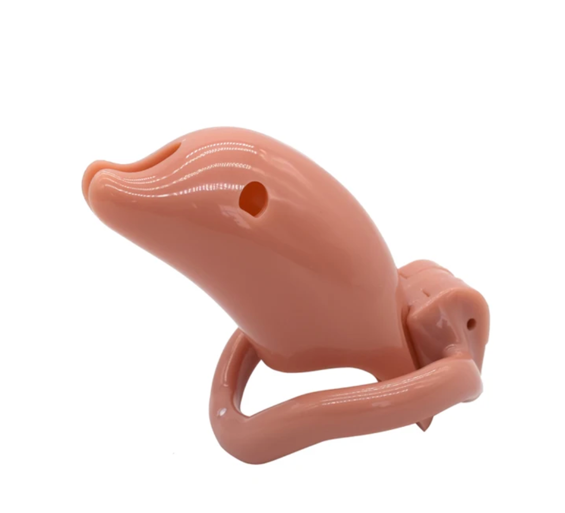 Dolphin Plastic Chastity Cage For Men