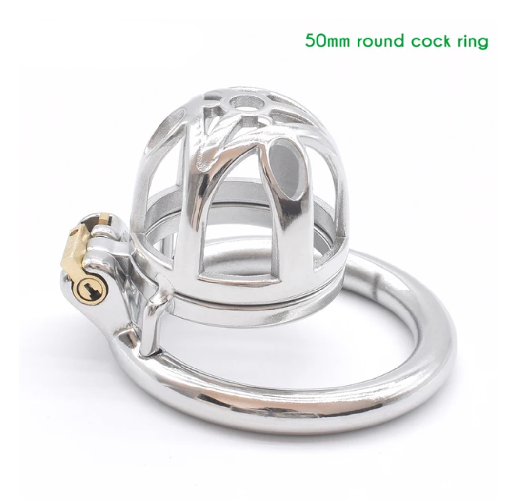 small metal chastity cage