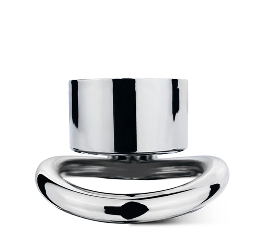 Small Flat Chastity Cage with Removable Metal Catheter and PU Belt