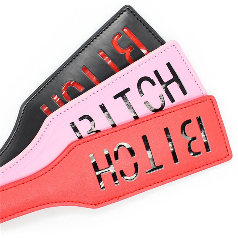 BDSM Paddle In Black, Pink and Red