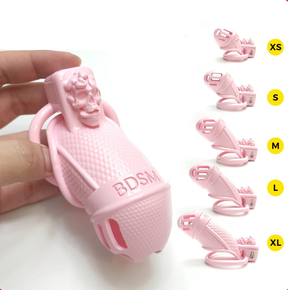 Pink Chastity Cage - BDSM Chastity Device For Sissy Slave and LadyBoy ChastityBondage Pink Chastity Cage - BDSM Chastity Device For Sissy Slave and LadyBoy ChastityBondage