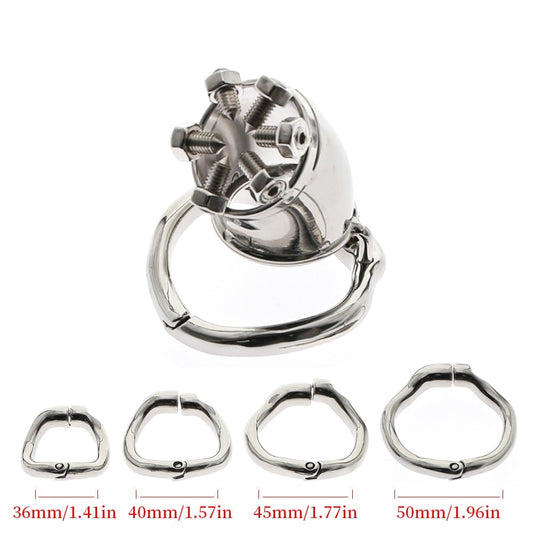 metal spiked chastity cage