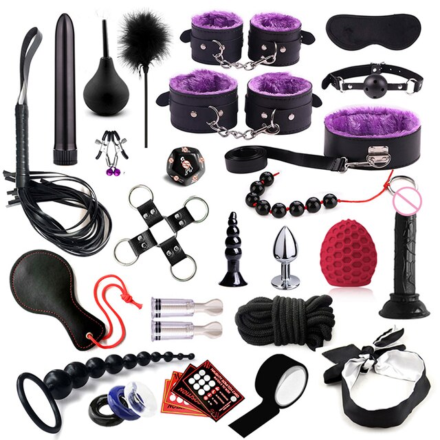 Purple luxury bondage kit