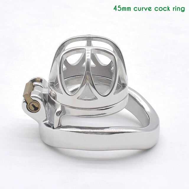 45mm chastity cage with penis ring