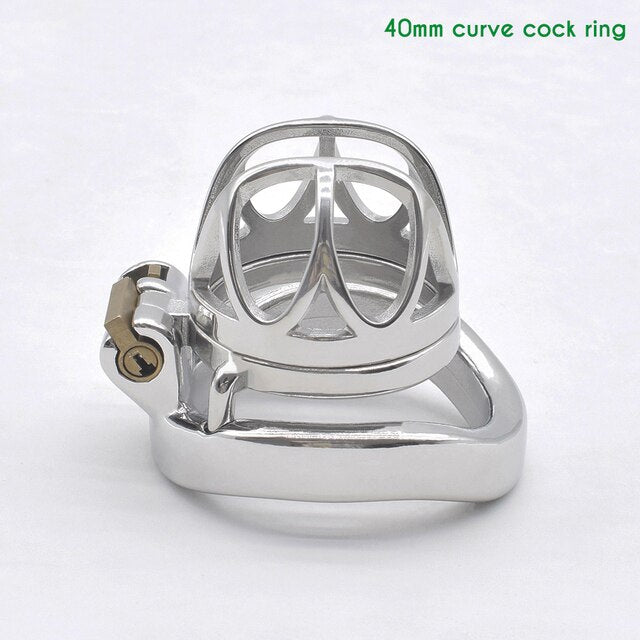 40mm chastity cage with penis ring