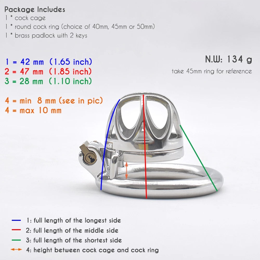 metal cock cage with round ring