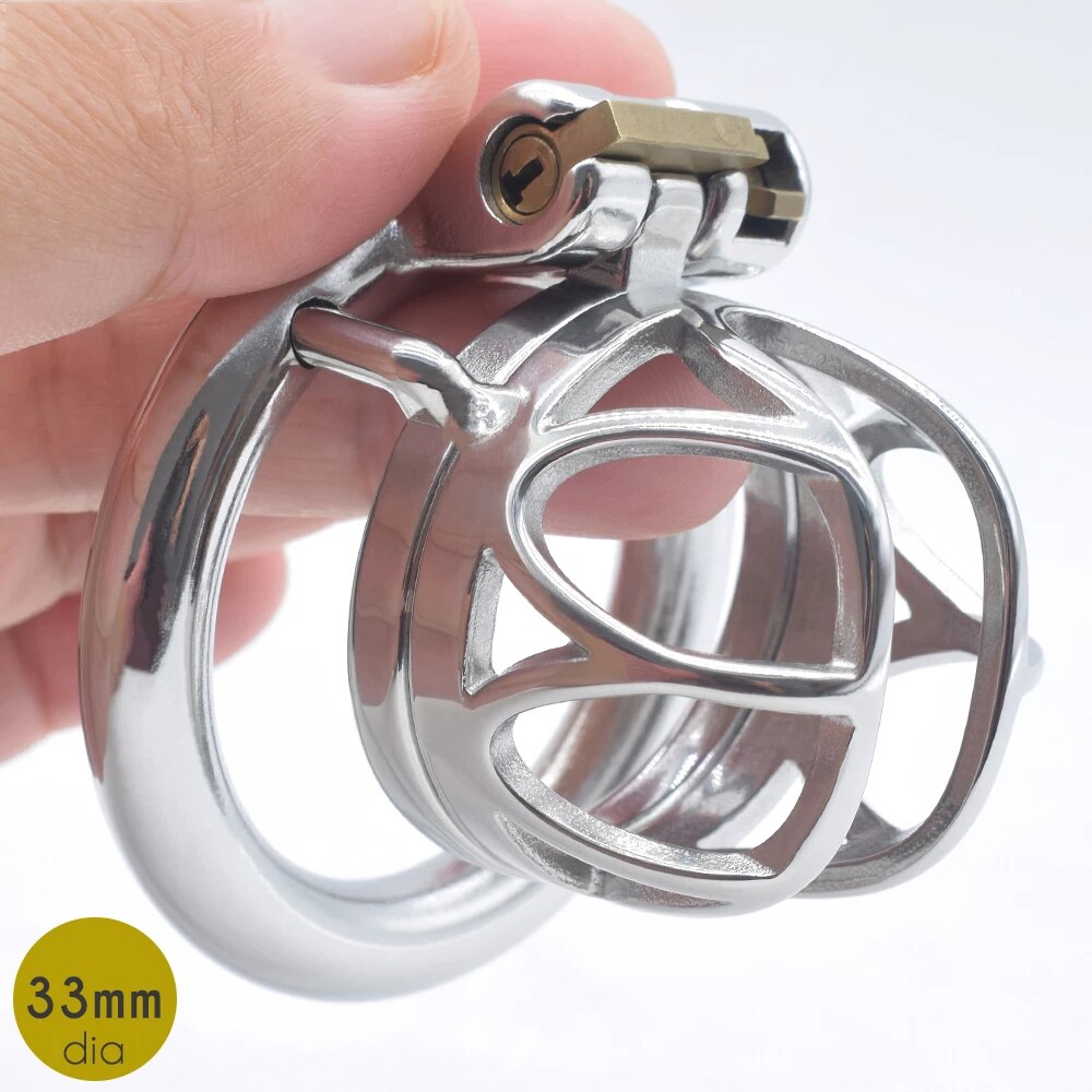 small chastity cage for men