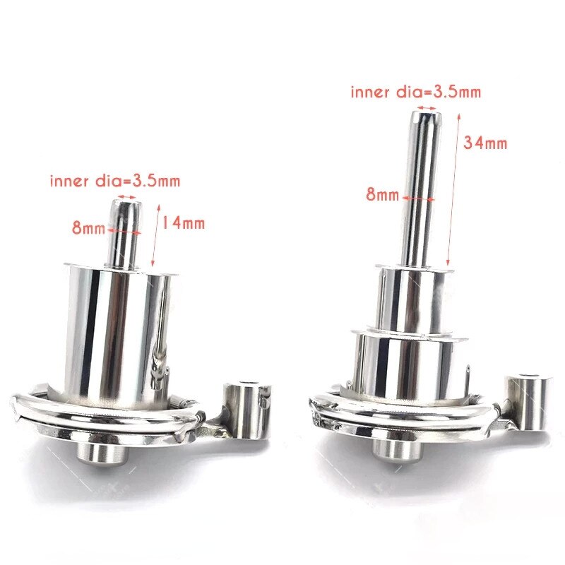 Inverted Chastity Cage with Removable Urethral Plug - Negative Cock Cage in Stainless Steel - ChastityBondage