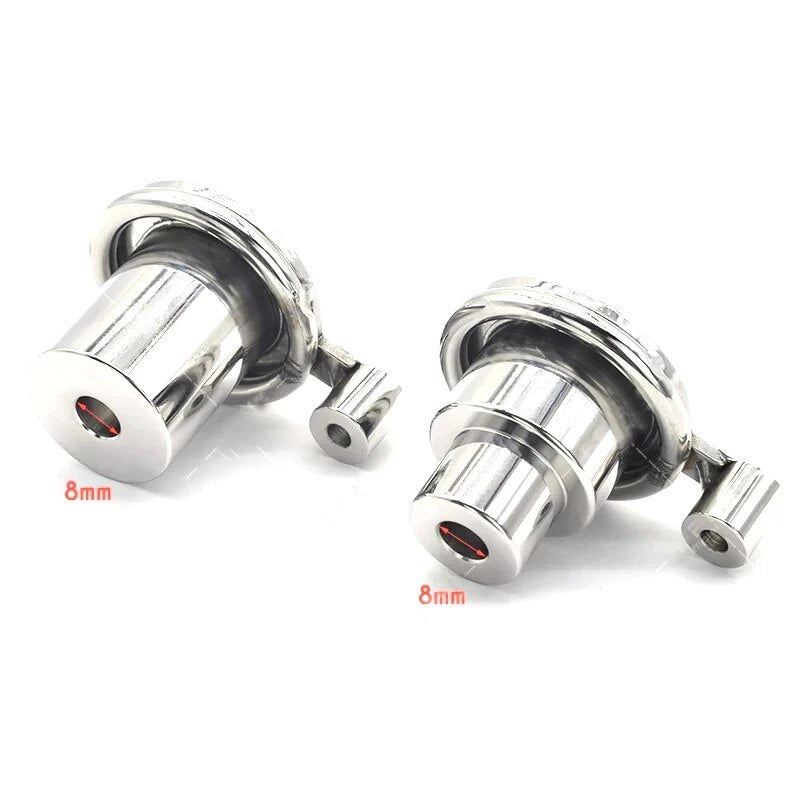 Inverted Chastity Cage with Removable Urethral Plug - Negative Cock Cage in Stainless Steel - ChastityBondage