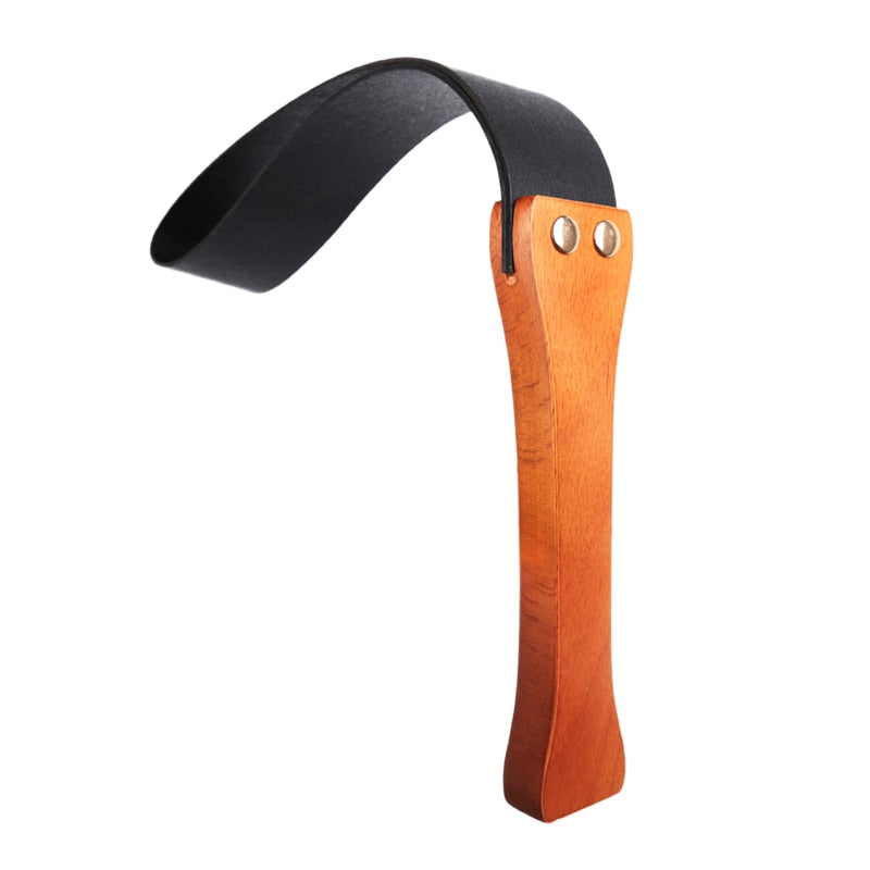 Schwarze Flogger Leder Bdsm Peitsche Holzgriff Spanking Paddle Slave S ChastityBondage Schwarze Flogger Leder Bdsm Peitsche Holzgriff Spanking Paddle Slave S ChastityBondage