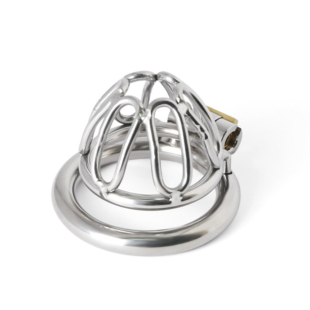 Breathable Small Short 316 Stainless Medical Grade Steel Male Chastity Cage,Comfortable Chastity Device  Sex Toy for Men - ChastityBondage