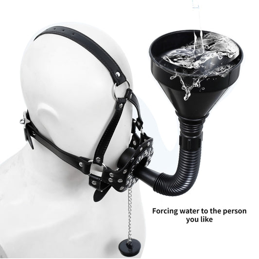 Black Bondage Gag With Funnel