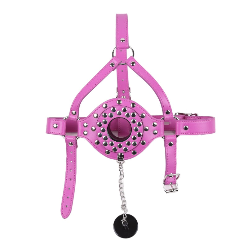 Pink Bondage Mask Gag