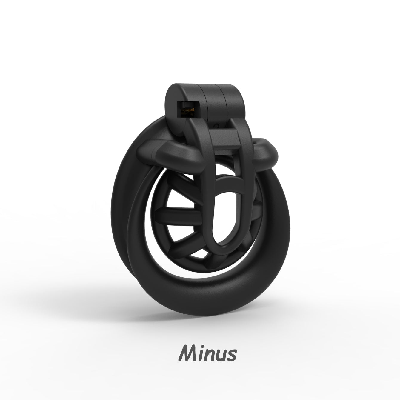 Positive/Negative Resin Chastity Cage Set - Minus/Plus Chastity Device - KeepMeLocked