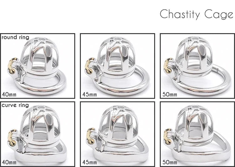 Small Metal Chastity Cage with Urine Hole