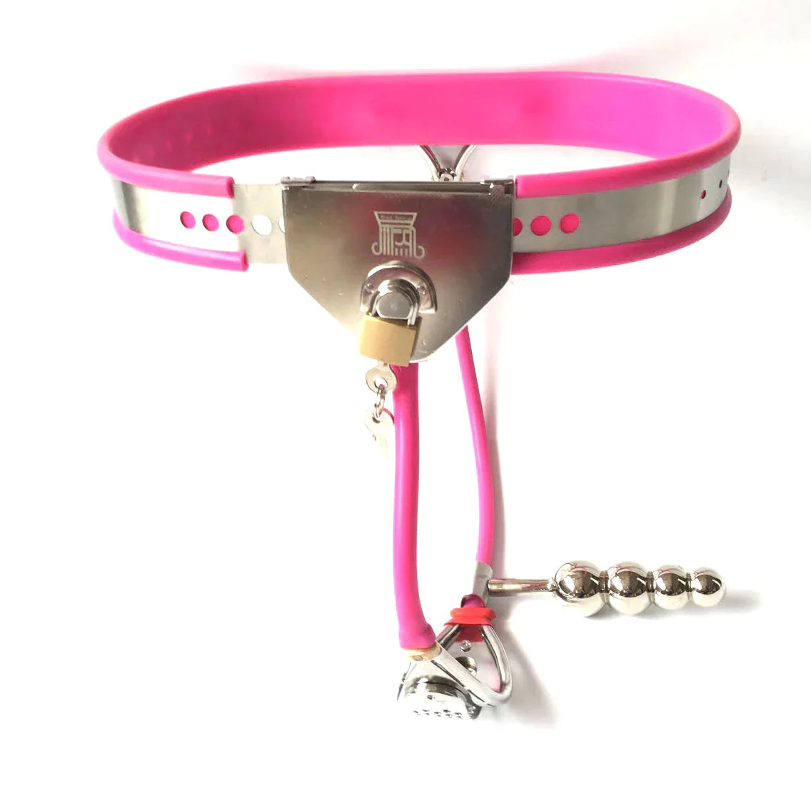 Silicone Liner Female Chastity Belt with No Hole - Black - ChastityBondage
