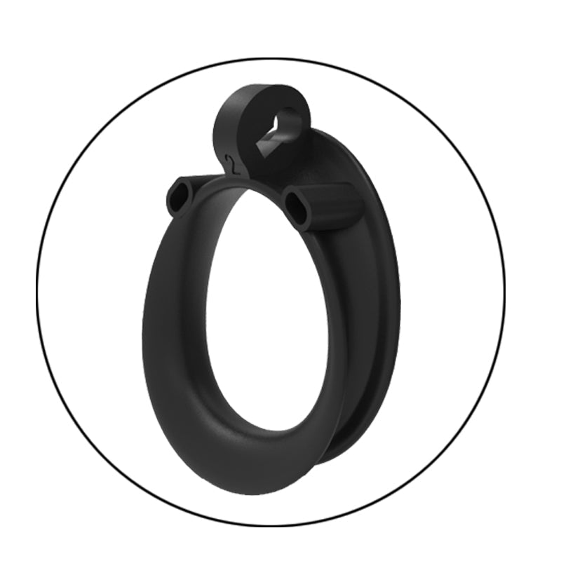 Positive/Negative Resin Chastity Cage Set - Minus/Plus Chastity Device - KeepMeLocked