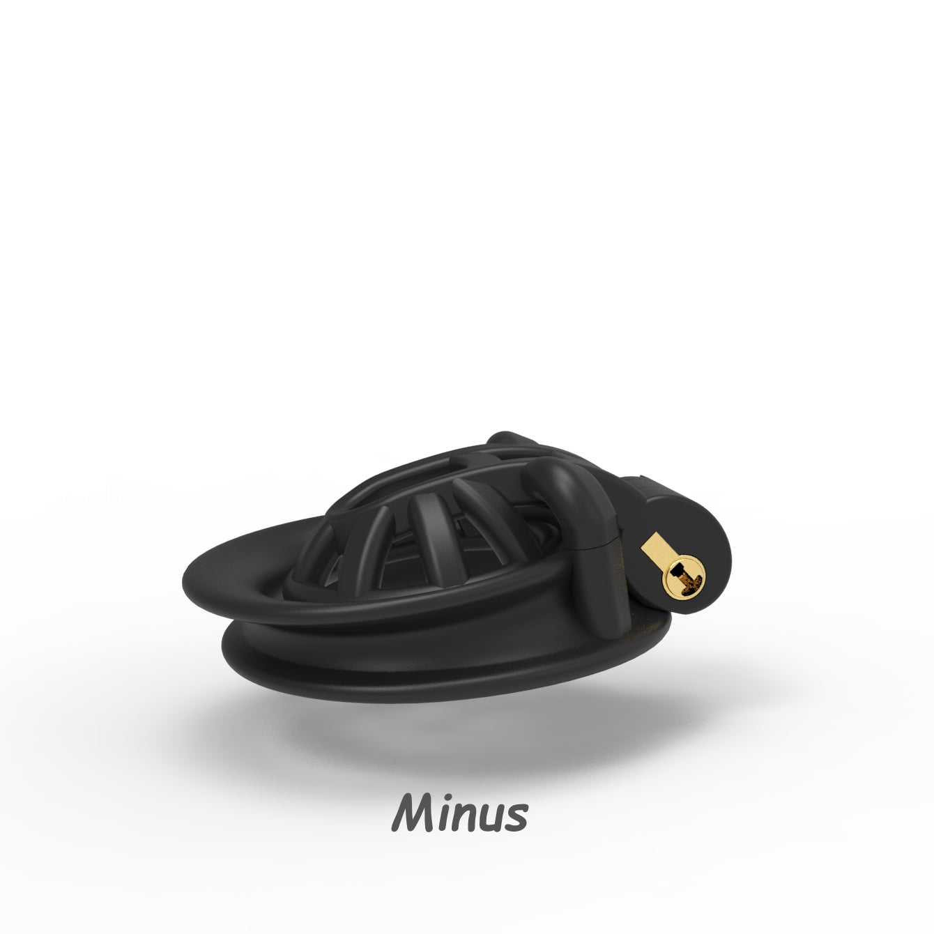 Positive/Negative Resin Chastity Cage Set - Minus/Plus Chastity Device - KeepMeLocked
