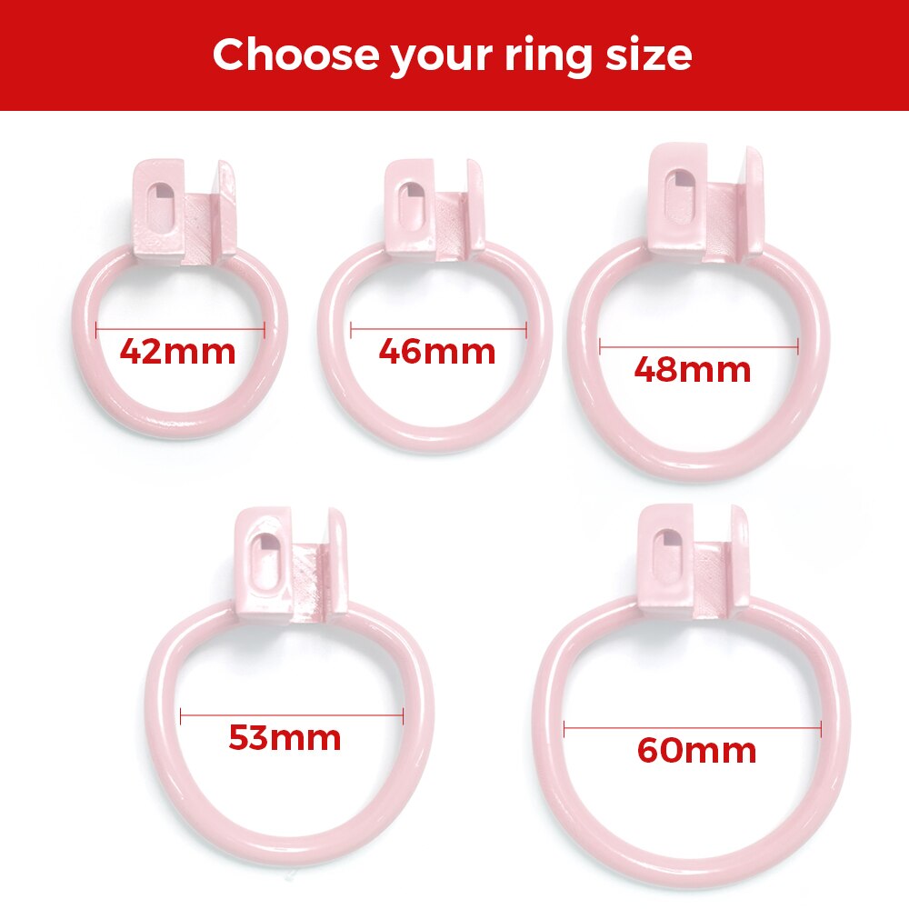 Sissy Chastity Cage - Small Pussy Vaginal Cock Cage - Pink - ChastityBondage