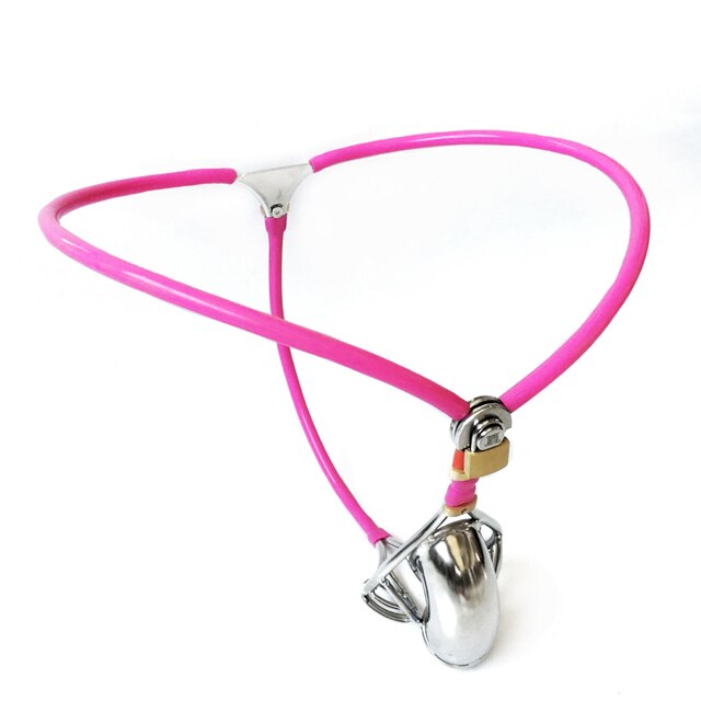 Male Chastity Belt Lockable Thong Underwear with Anal Plug - ChastityBondage