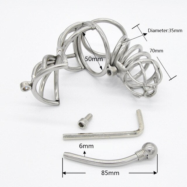 Metai Penis Cage With Urethral Sound