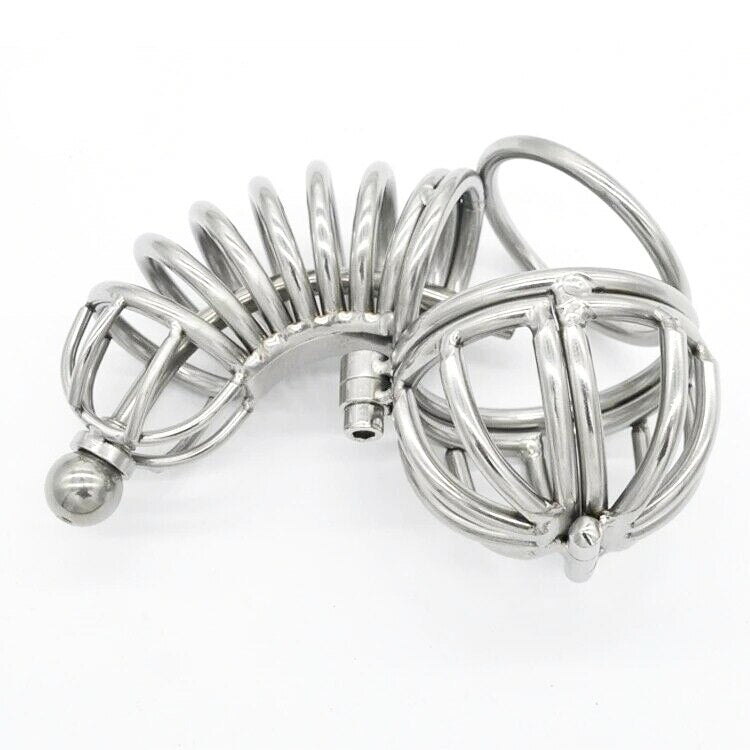 Male Chastity Device - Hollow Design Metal Cock Cage