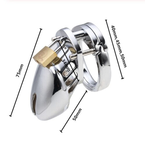stainless steel chastity cage