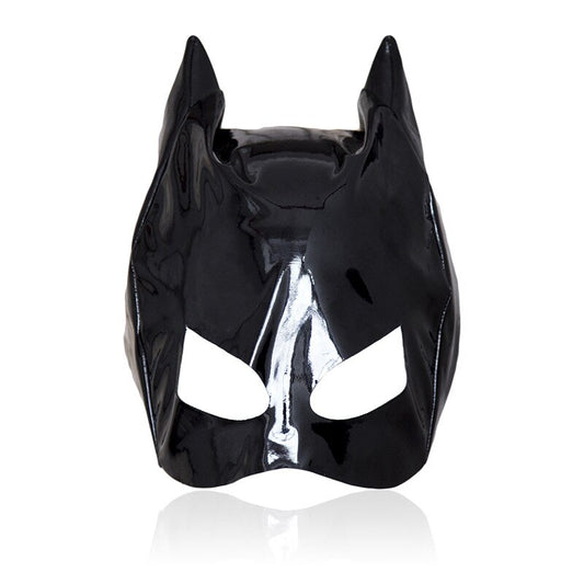 BDSM Mask with Cat Ears - Leather Bondage Hood - Sex Restraints - ChastityBondage