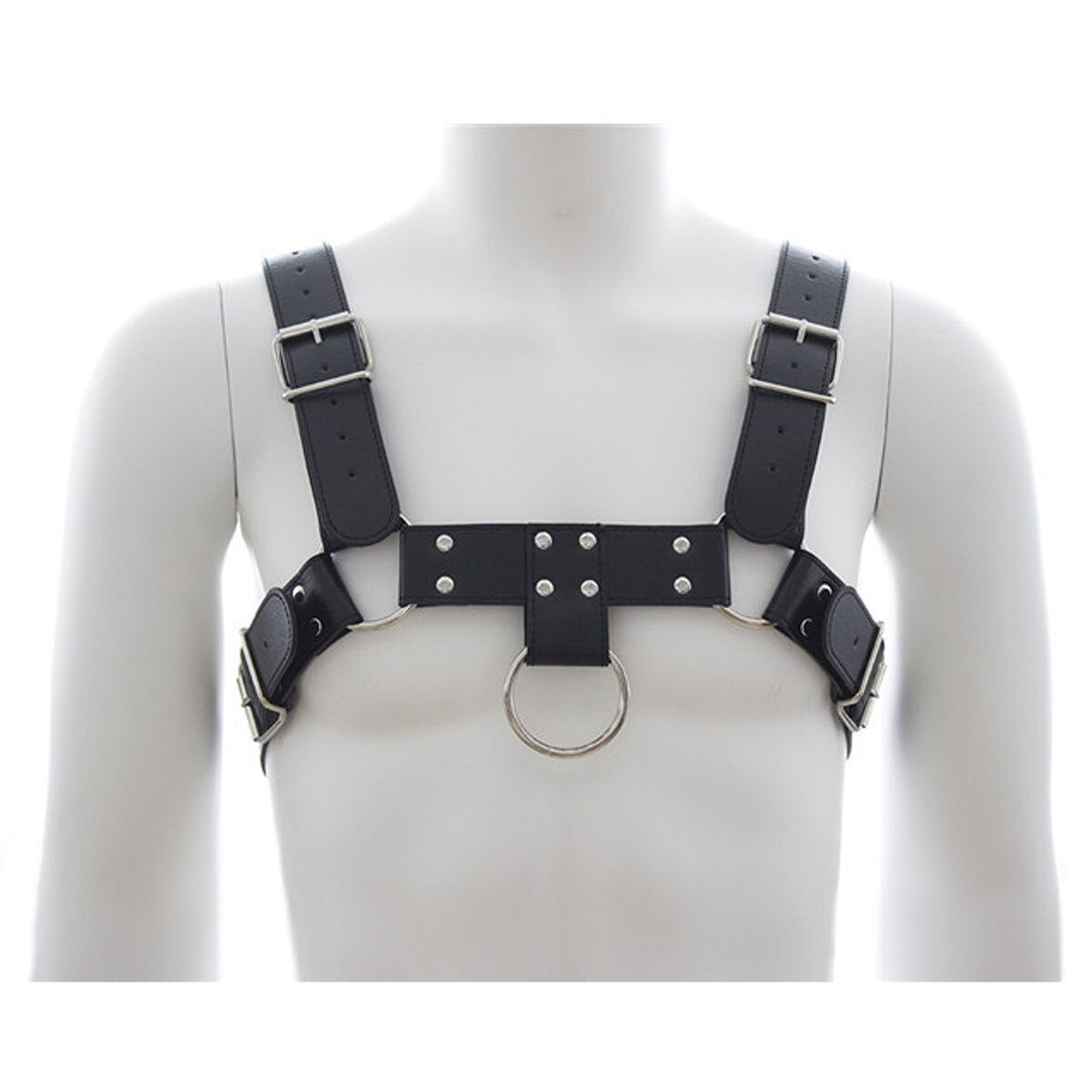 PU Leather Male Sexy Chastity Bondage and Chastity Underwear - Lock Adult Erotic Penis Cage Cock Rings - ChastityBondage