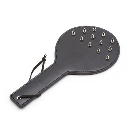 BDSM Sex Spank- PU Leather Restraint, Spiked Whip, Paddle, and Butt Slapper for Bondage Games - ChastityBondage