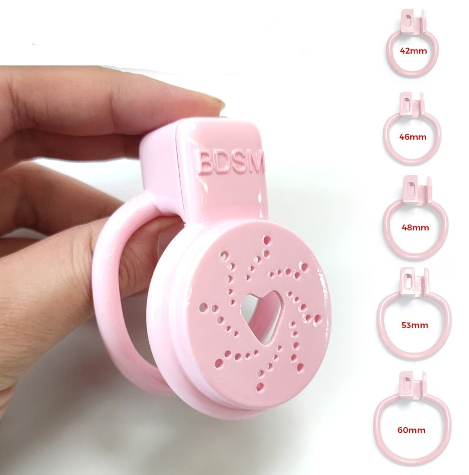 pink sissy chastity cage