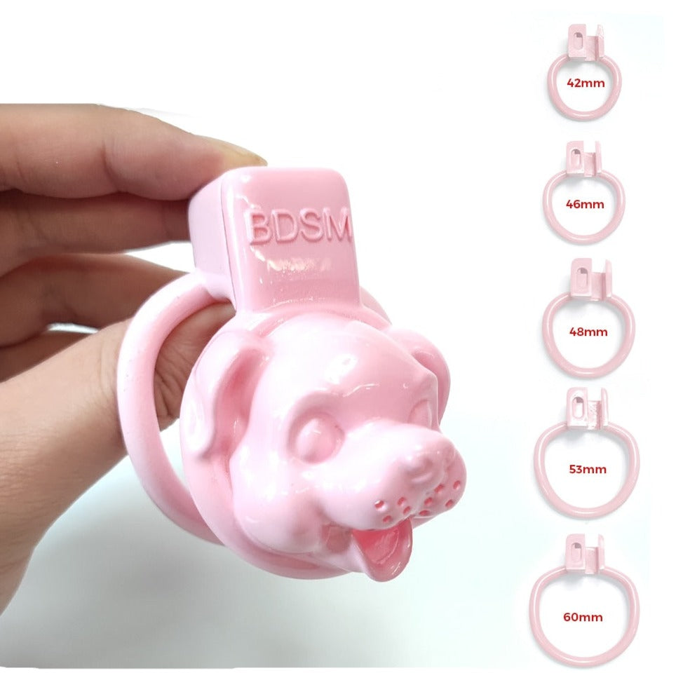 pink sissy chastity cage