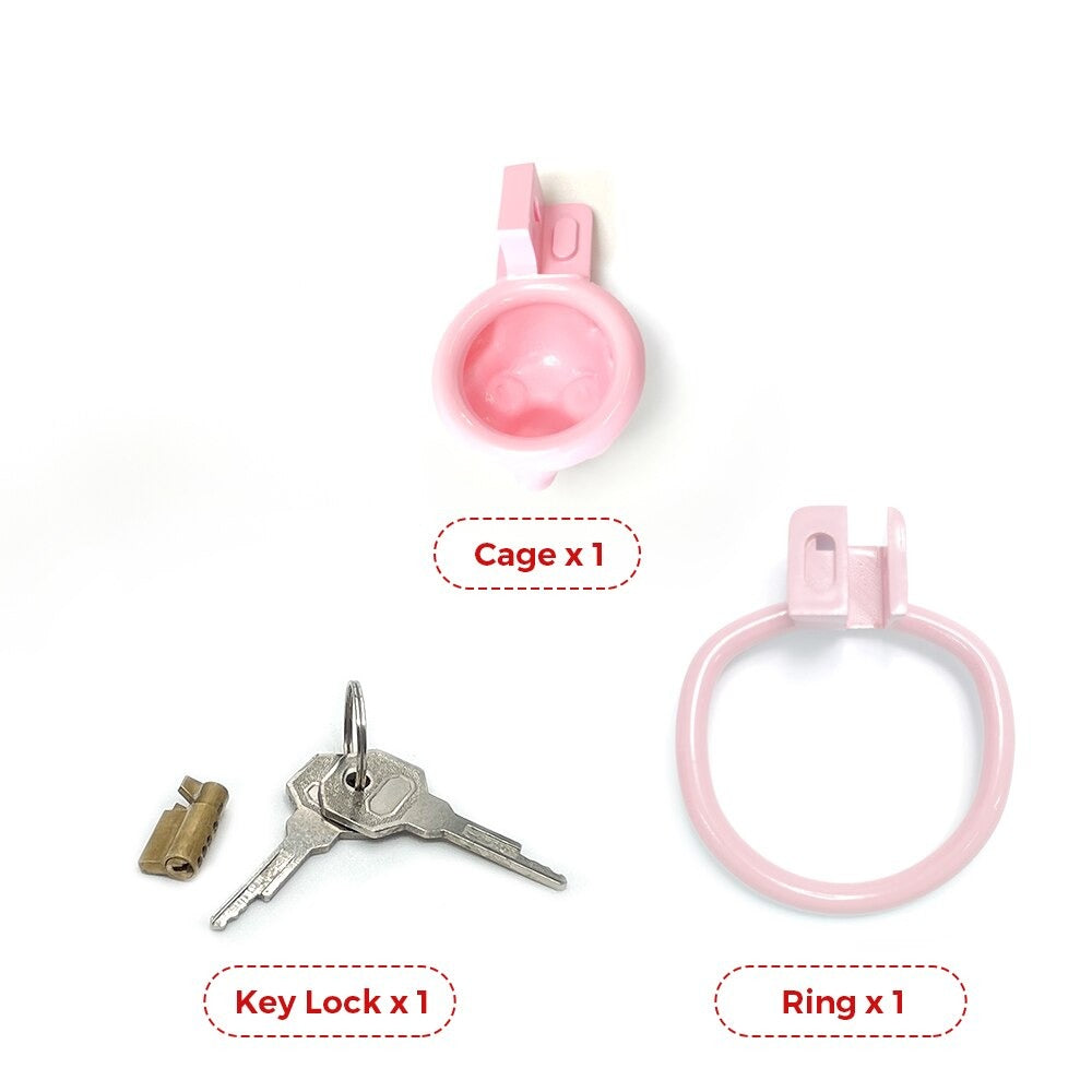 pink cock cage for sissy