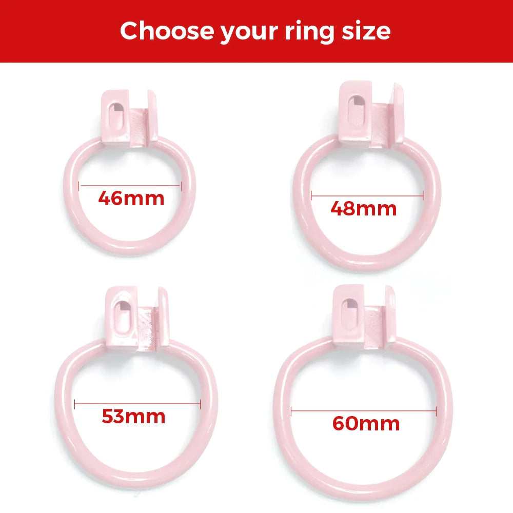 small flat chastity cage
