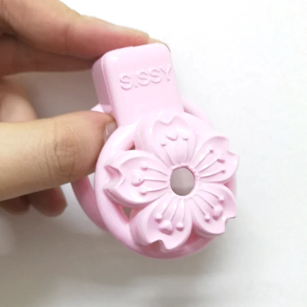 sissy sakura chastity cage